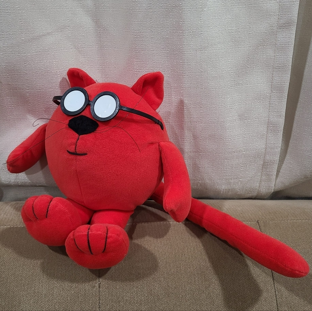 Red Catbert Plush Cat Dilbert Comic Strip Evil HR